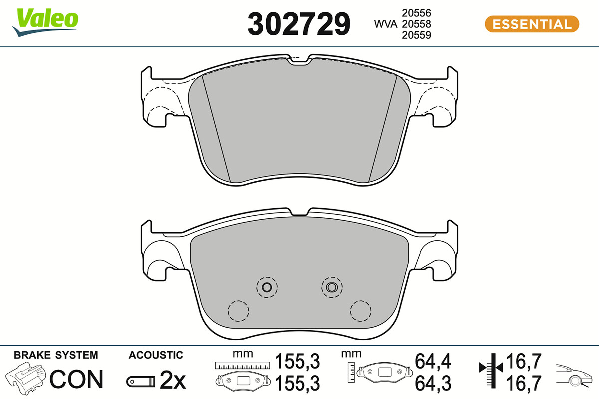 BRAKE PADS FIRST FORD FOCUS IV FR